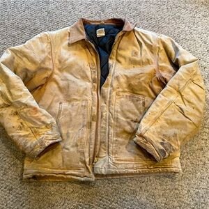 Carhartt Coat Mens LargeT Detroit Arctic Vintage Streetwear Quilted Duck Utility